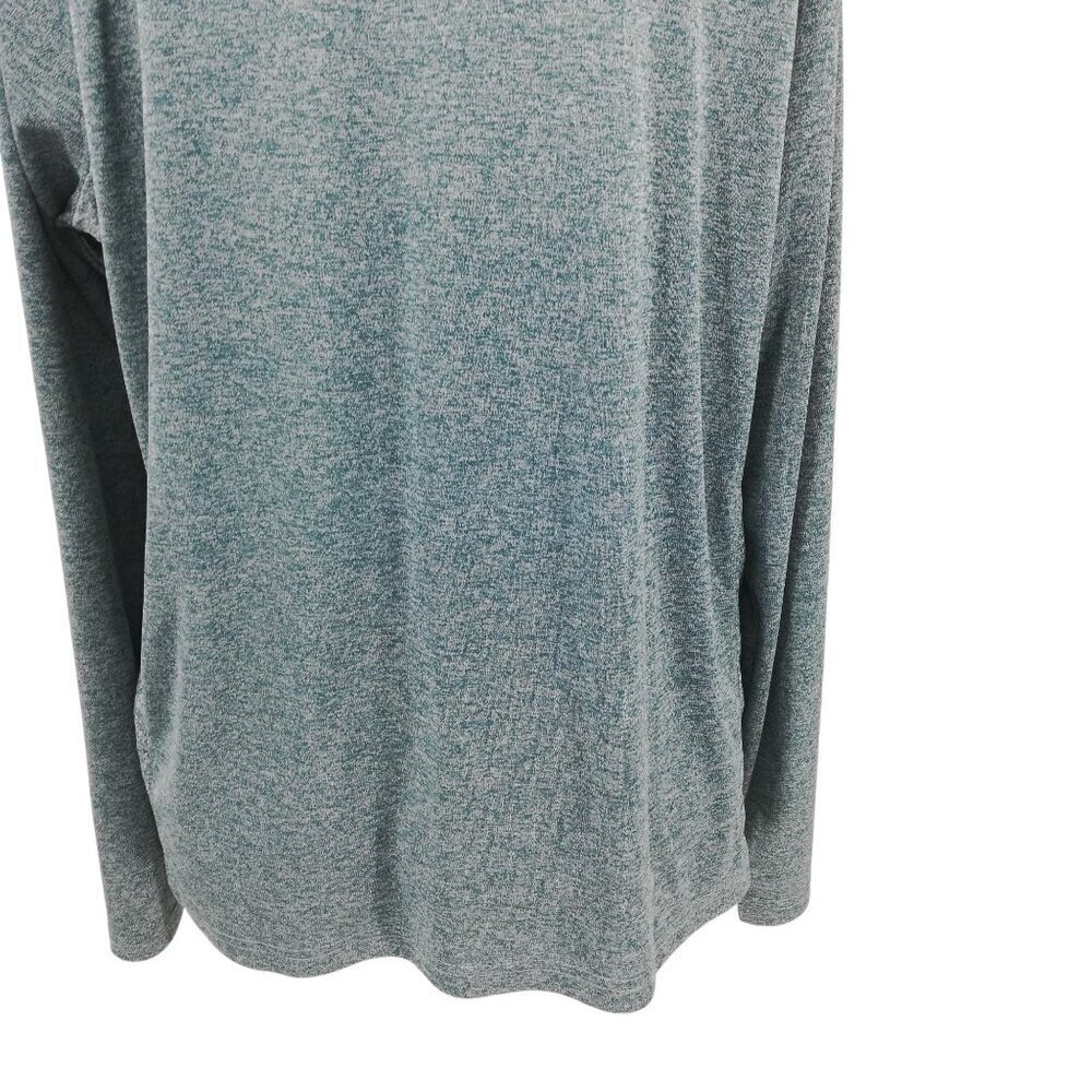 Huk Performance Fishing Long Sleeve Blue Shirt Size L Wicking Athletic Logo - Picture 10 of 12